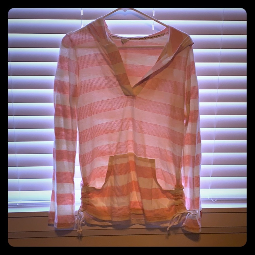 Roxy Cream and Pink Long Sleeve Shirt
